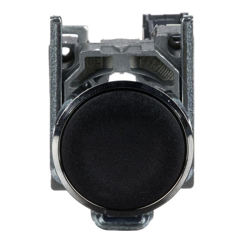 Pulsador rasante metal SCHNEIDER XB4BA21 · negro Ø22mm 1NA Harmony