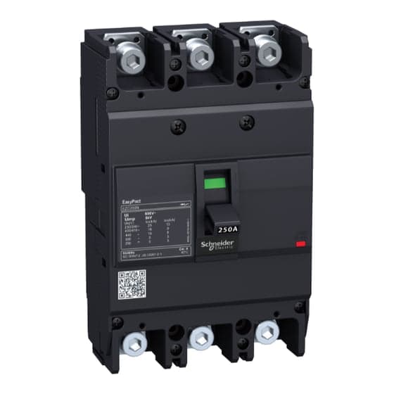 Interruptor de caja moldeada SCHNEIDER EZC250N3225 · 3P fijo 225A 20kA 440VAC easypact
