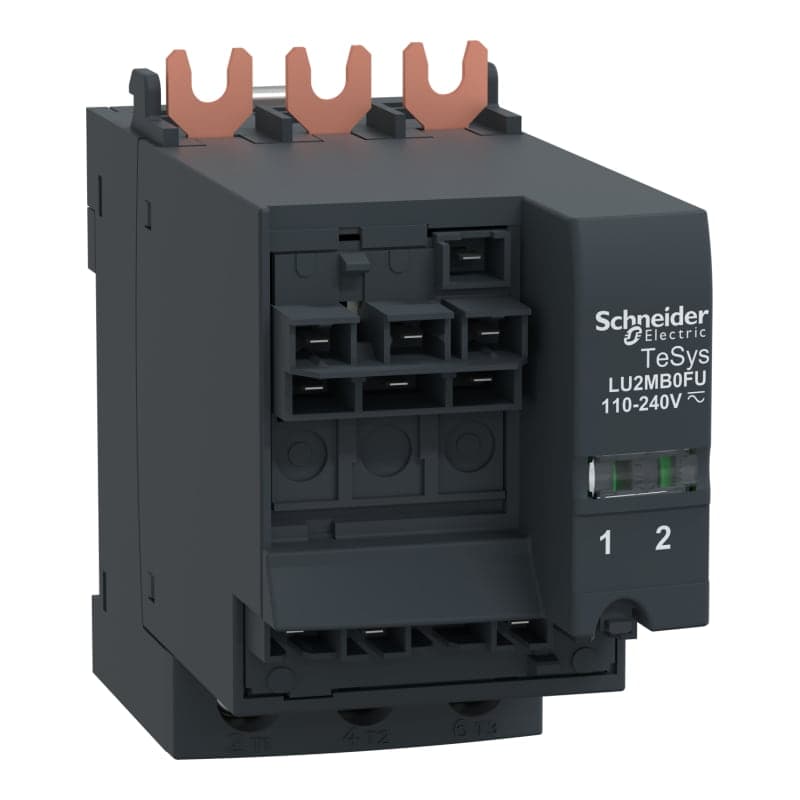 Bloque inversor sin conectores Tesys SCHNEIDER LU2MB0FU · 110-240VAC
