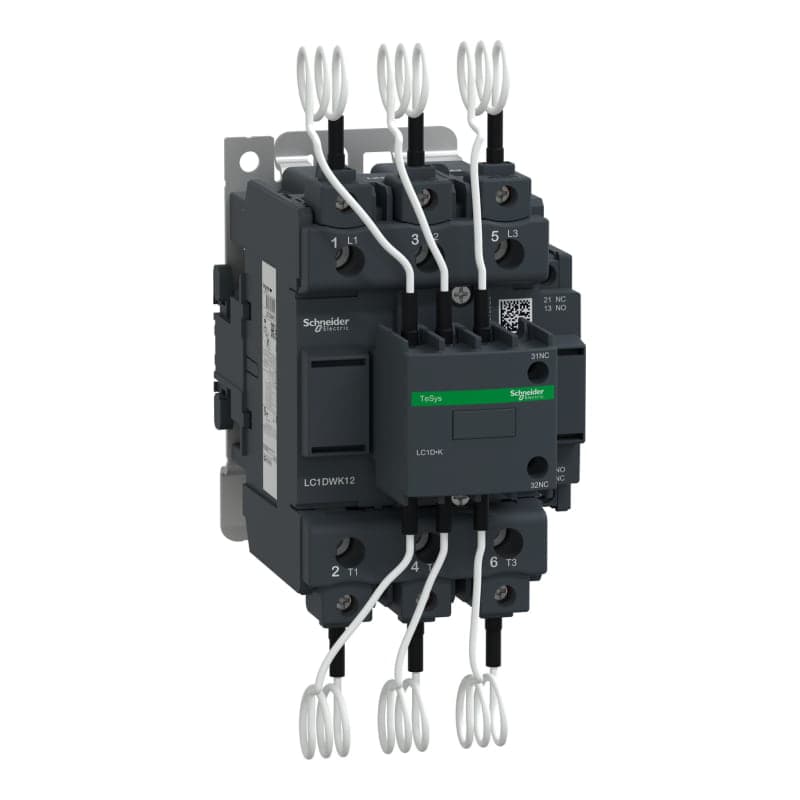 Contactor para condensador SCHNEIDER LC1DWK12M7 · 3P 35/63kvar 230/415V bobina 220VAC 1NA+2NC
