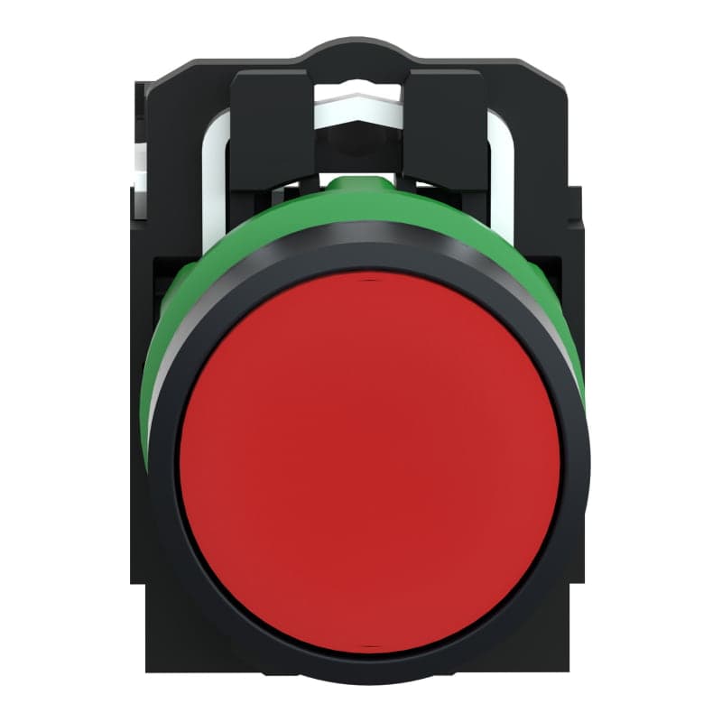 Pulsador rasante plástico SCHNEIDER XB5AA42 · rojo Ø22mm 1NC Harmony