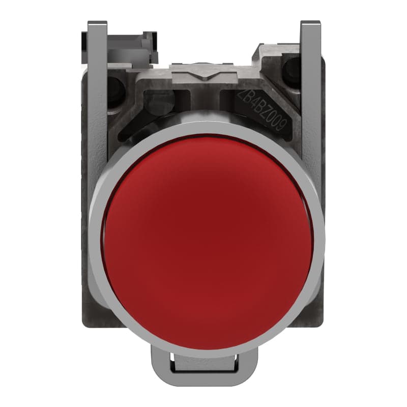 Pulsador saliente metal SCHNEIDER XB4BL42 · rojo Ø22mm 1NC Harmony