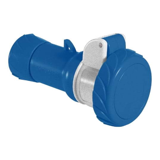 Toma industrial aérea SCHNEIDER PKF16M724 · 3P+T 16A 250VAC azul 9H IP67