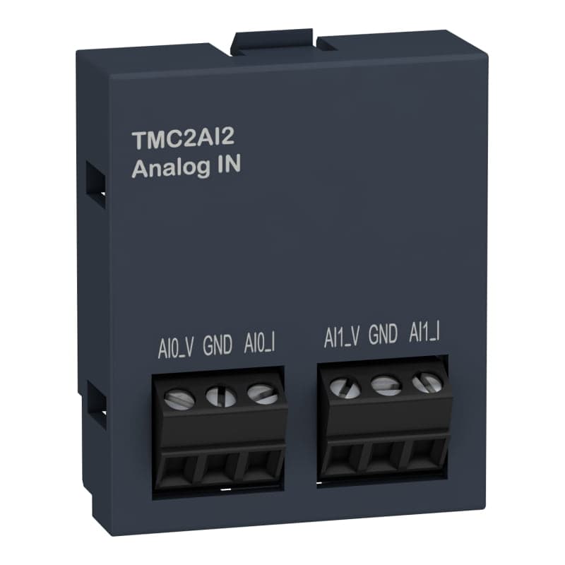 Cartucho extension para PLC SCHNEIDER TMC2AI2 · M221, 2 ent. analogicas