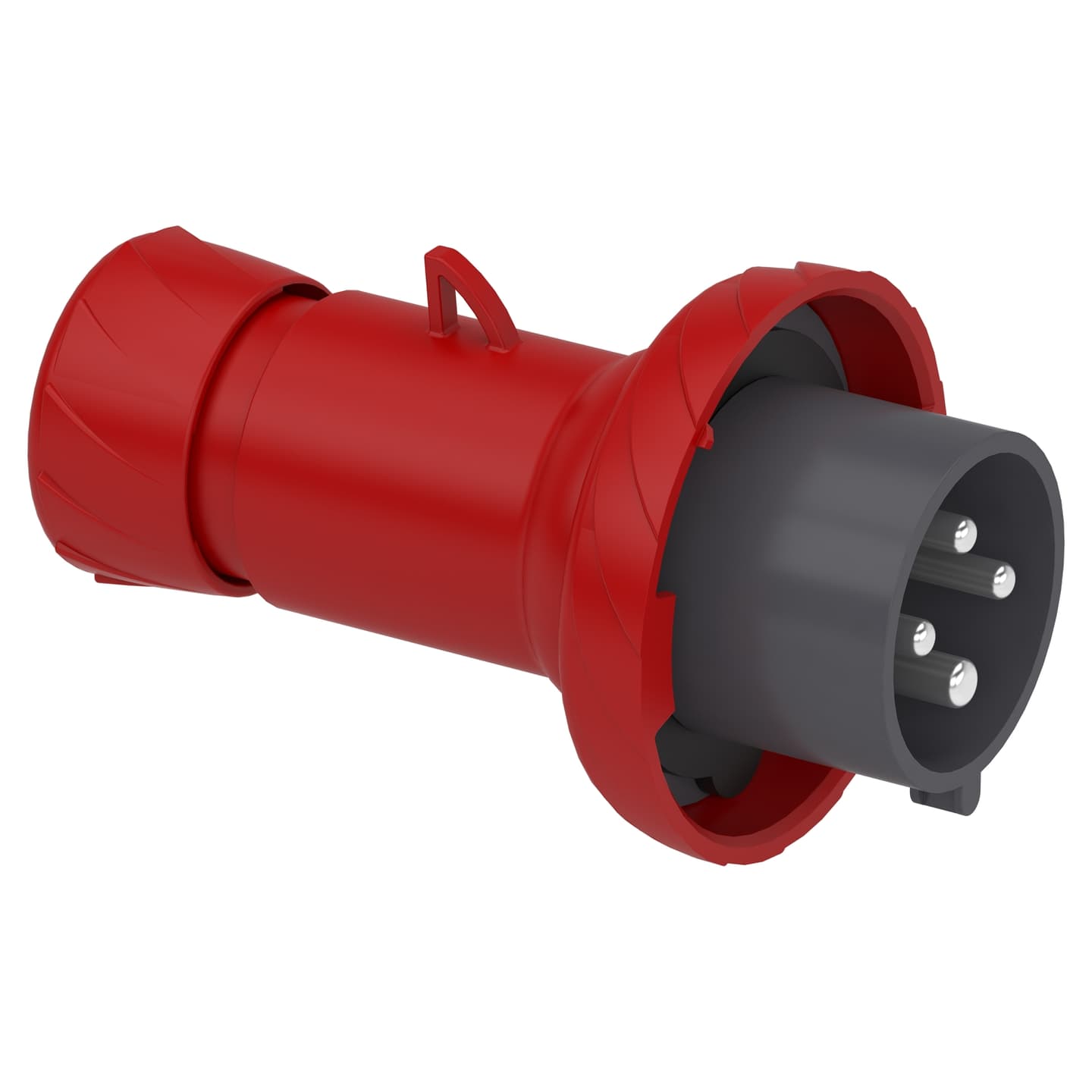 Enchufe industrial aéreo SCHNEIDER PKE32M734 · rojo 32A 3P+T 380/415VAC 6H IP67