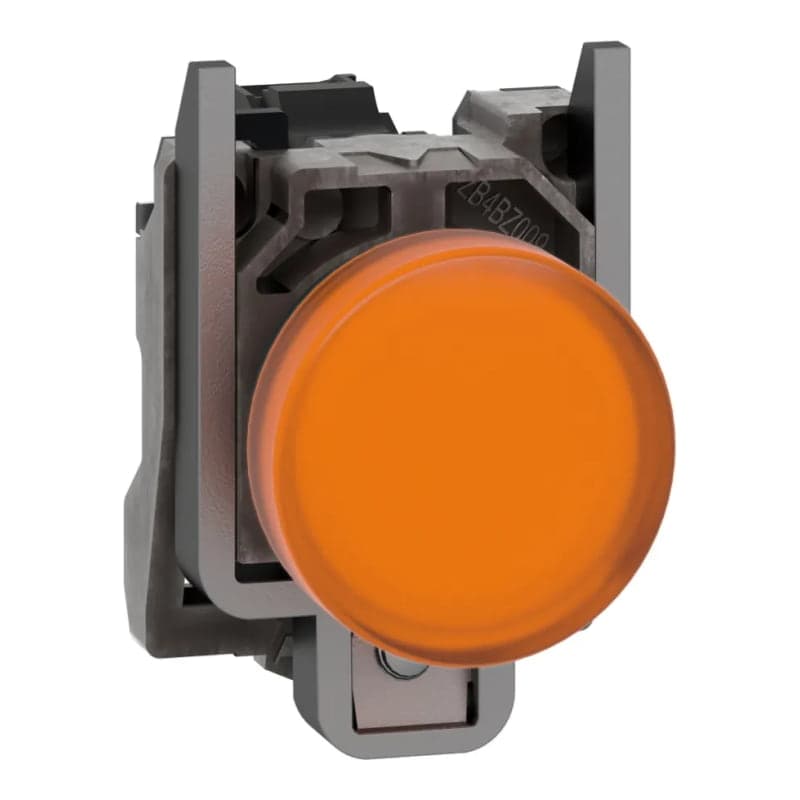 Piloto de señalización metal SCHNEIDER XB4BVG5 · color amarillo Ø 22mm 120VAC Harmony