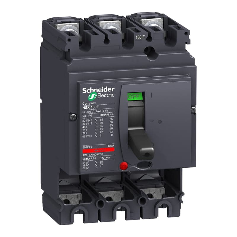 Imagen referencial de la serie: Unidad de corte sin unidad de disparo SCHNEIDER LV430403 · para Nsx160F Compact 36kA 380/415V