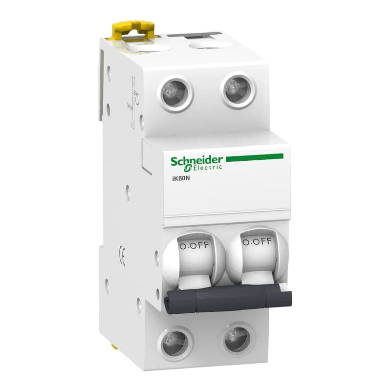 Interruptor termomagnético SCHNEIDER A9K24216 · 2P 16A 230/400VAC 10/5kA Ik60N
