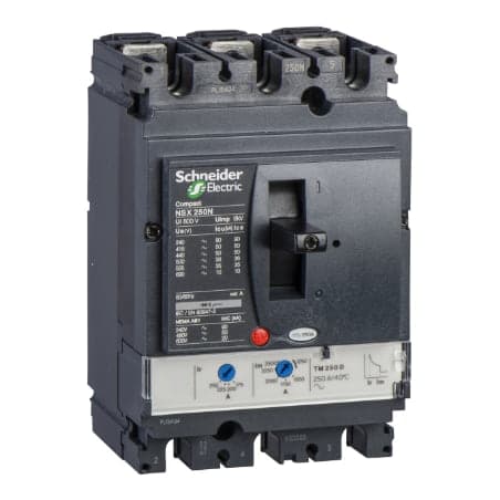 Interruptor de caja moldeada SCHNEIDER LV431671 · 3P regulable 140-200A 65kA 440VAC Nsx250H
