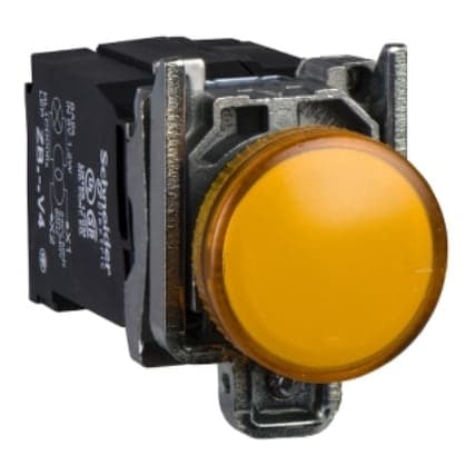 Piloto de señalización metal SCHNEIDER XB4BV8B5 · color amarillo Ø 22mm 440-460VAC Harmony