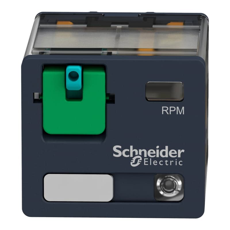 Relé potencia enchufable con LED SCHNEIDER RPM32BD · 15A 24VDC 3Nanc Zelio