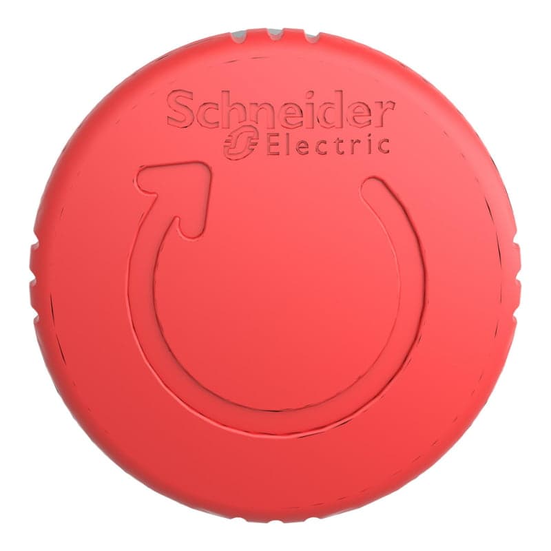 Cabeza seta SCHNEIDER ZB4BS844 · 40mm. emergencia pulsar - girar