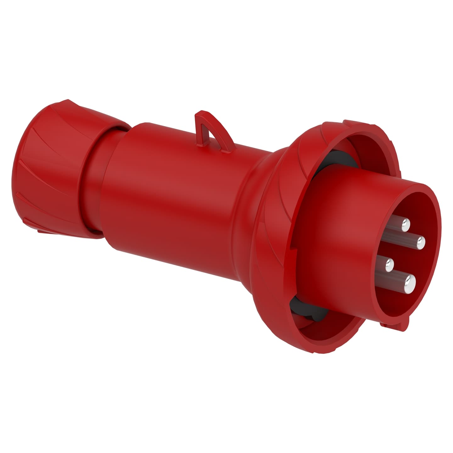 Enchufe industrial aéreo SCHNEIDER PKX16M734 · 3P+T 16A 380/415VAC rojo 6H IP67