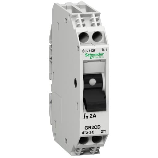 Interruptor termomagnético SCHNEIDER GB2CD09 · 1P+N 4A 230VAC 50kA Tesys