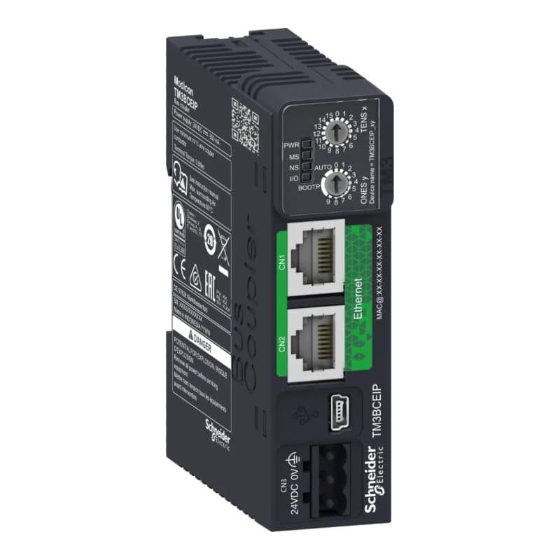 Acoplador bus MODICON SCHNEIDER TM3BCEIP · TM3, ETHERNET, distribución E