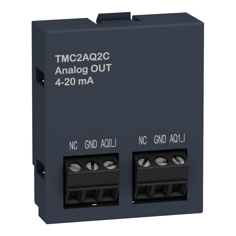 Cartucho extension para PLC SCHNEIDER TMC2AQ2C · M221, 2 sal. analogicas, 4-20mA