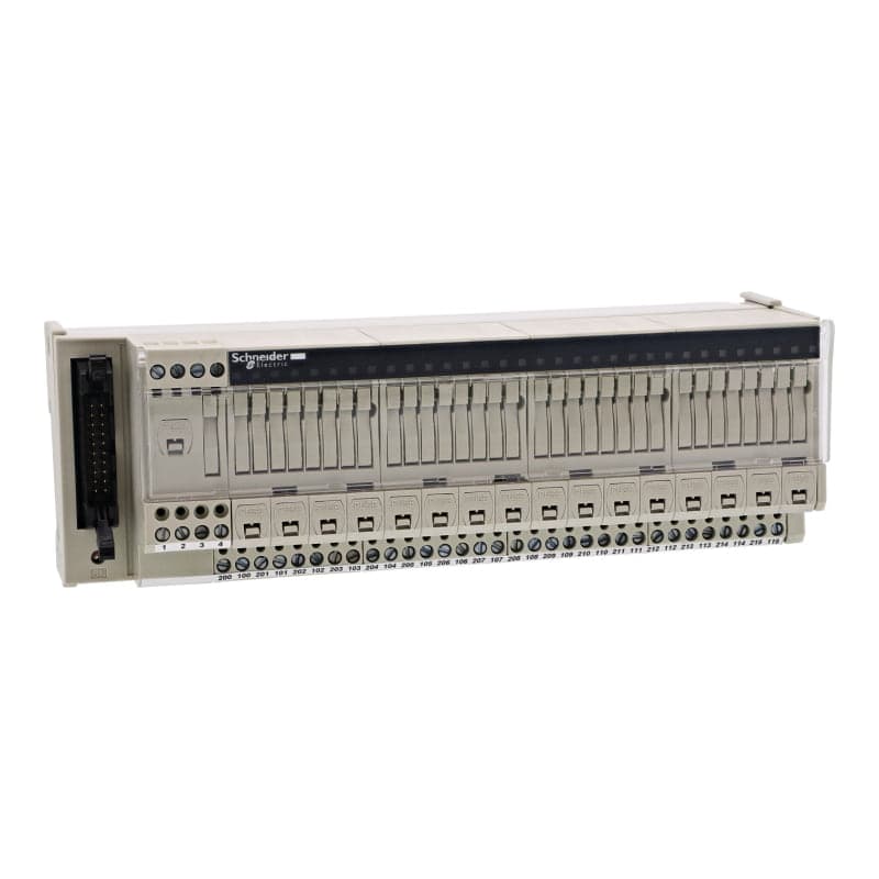 Base pasiva SCHNEIDER ABE7H16F43 · 19-30VDC, 16 sal. digital (2 TERMINAL/CANAL)