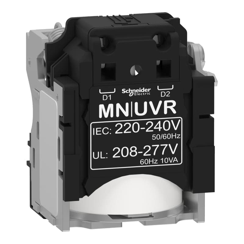Bobina disparo mínima tensión SCHNEIDER LV429407 · 220-240VAC para Nsx100/630 mn