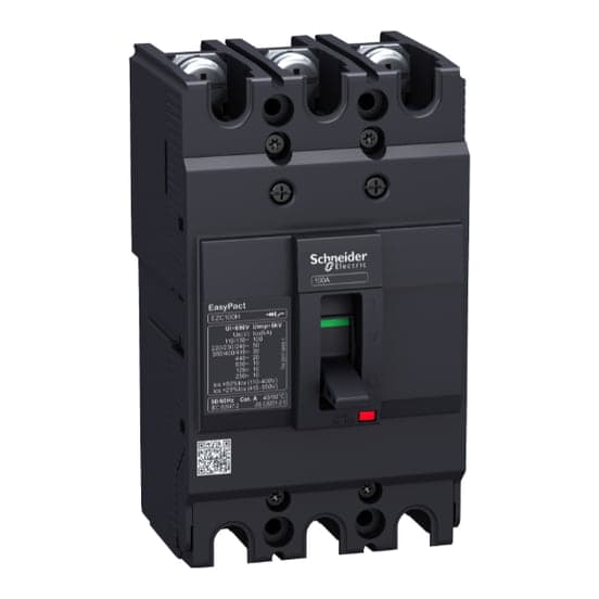 Interruptor de caja moldeada SCHNEIDER EZC100N3050 · 3P fijo 50A 10kA 440VAC easy