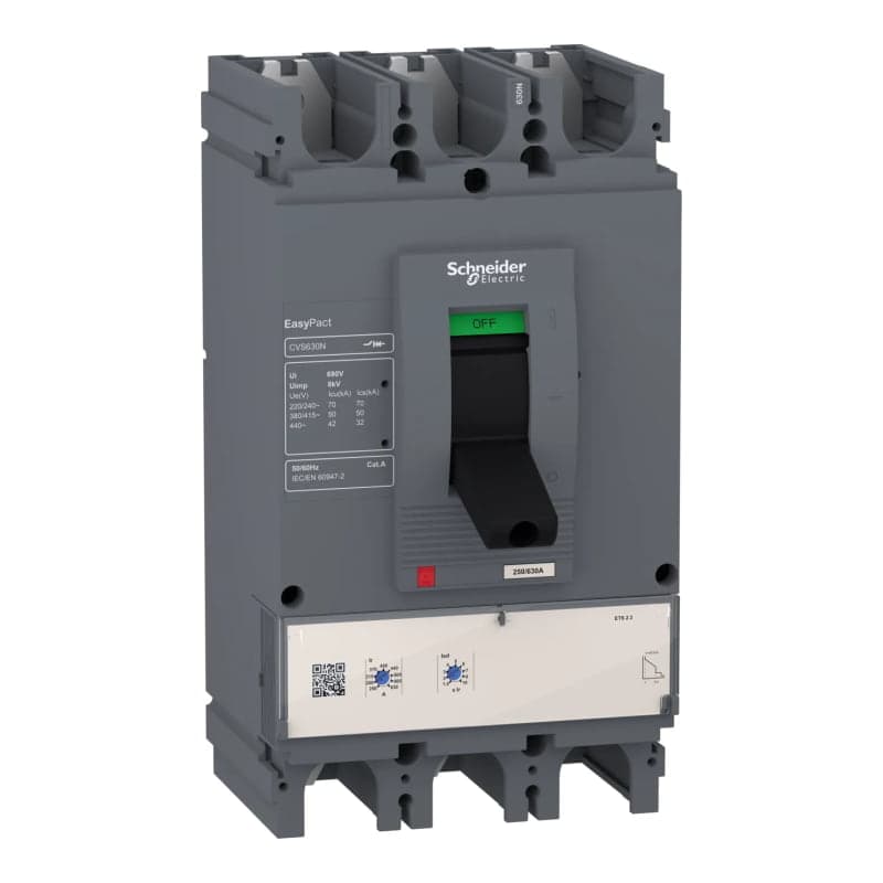 Interruptor automático regulable SCHNEIDER LV540510 · CVS400N, TMD, 3x160-400A, ets 2.3, 220V(70kA)/380V(50kA)/440V(42kA)