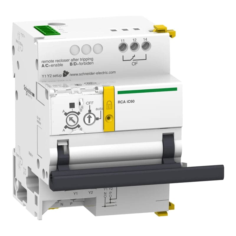 Control remoto SCHNEIDER A9C70122 · aux,RCA TI24 para IC60 1-2P