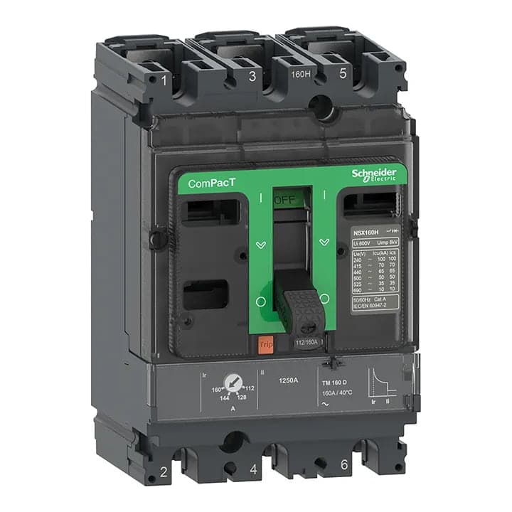 Interruptor de caja moldeada SCHNEIDER C10H3TM080 · 3P regulable 56-80A 100/220V 70/380V 65
