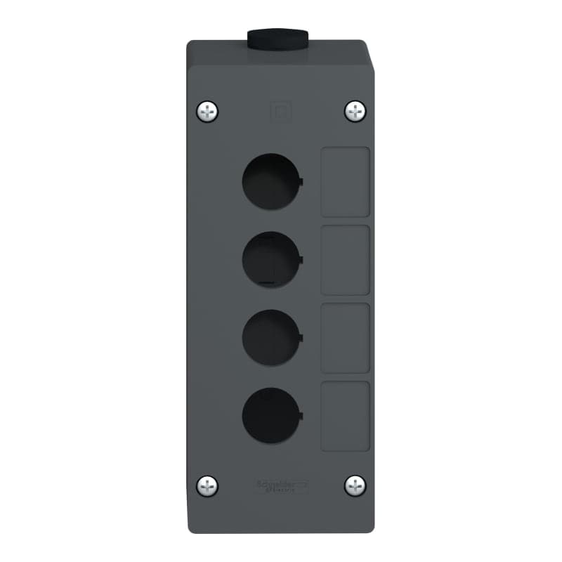 Caja vacia SCHNEIDER XALG04 · 4 taladros AMB.SEVEROS