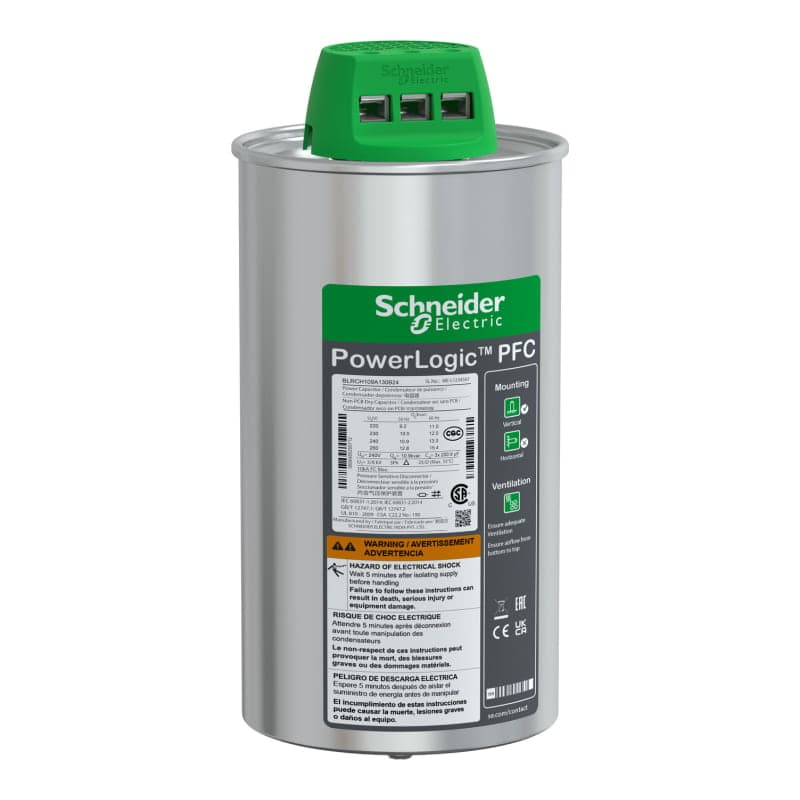 Condensador varplus SCHNEIDER BLRCH109A130B24 · 13kvar en 240VAC, 60Hz