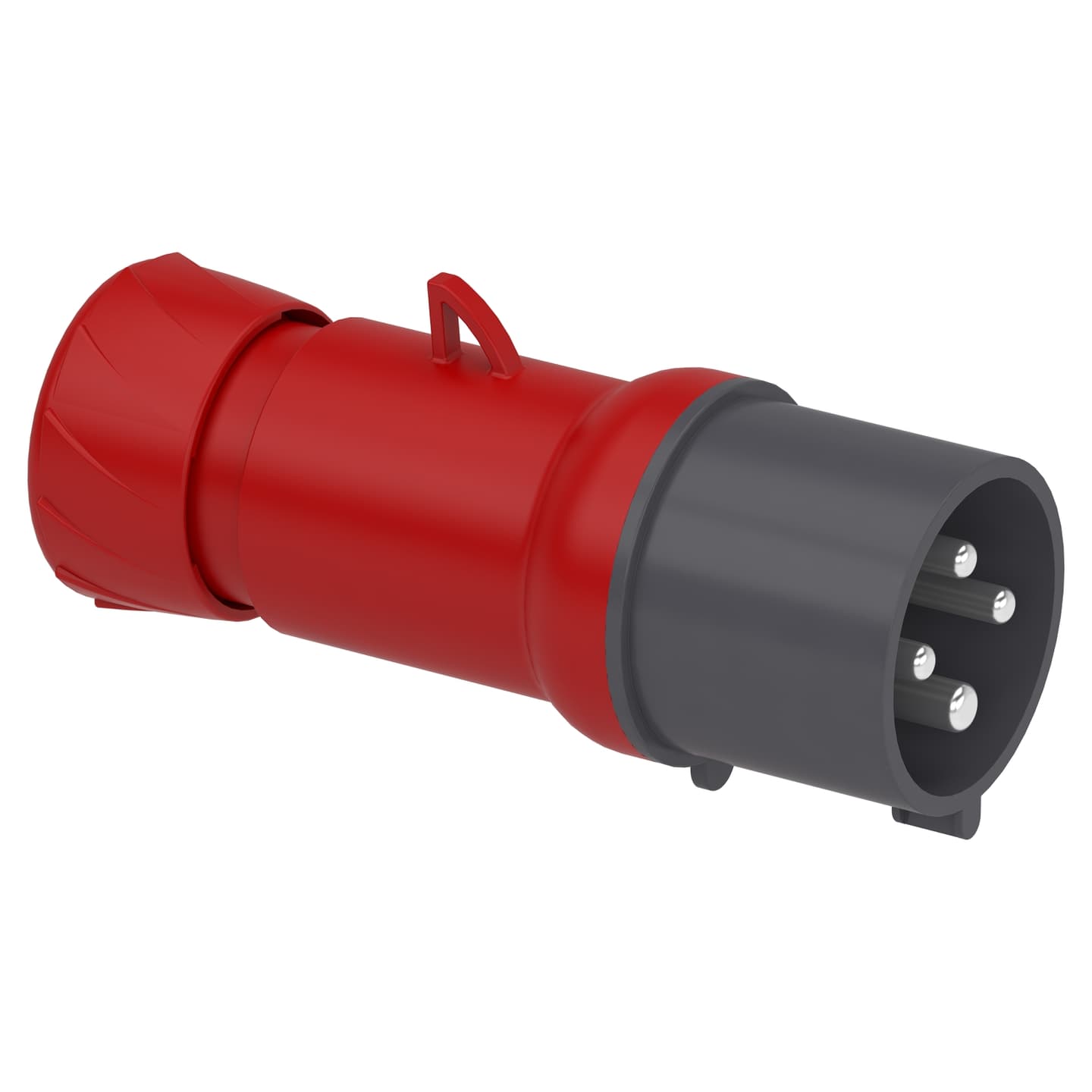 Enchufe industrial aéreo SCHNEIDER PKE32M434 · 3P+T 32A 380/415VAC rojo 6H IP44