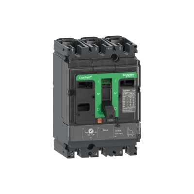 Interruptor de caja moldeada SCHNEIDER C16F3TM125 · 3P regulable 87.5-125A 85/220V