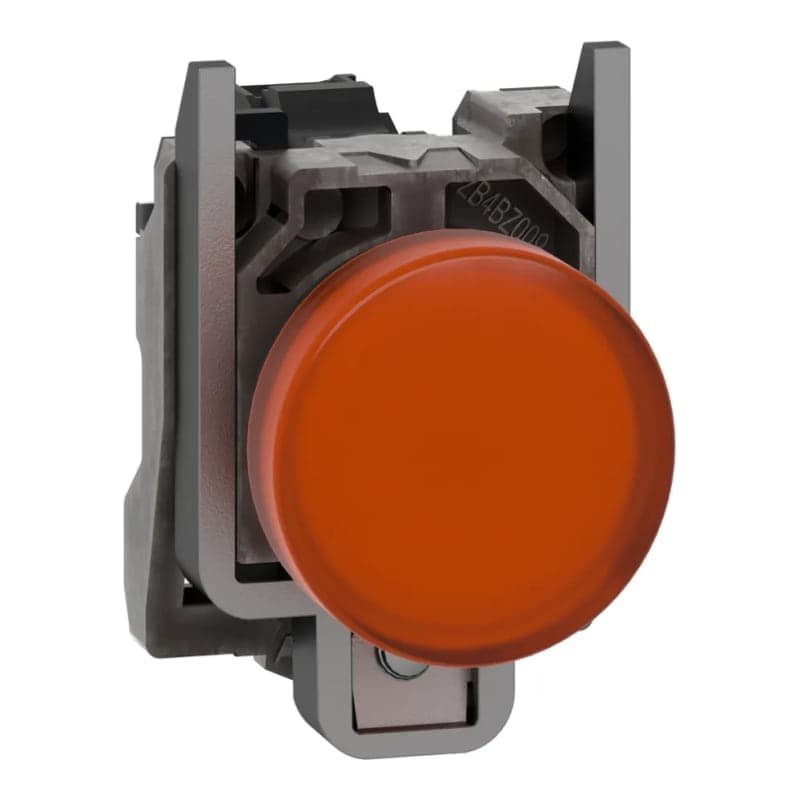 Piloto de señalización metal SCHNEIDER XB4BVM5 · color amarillo Ø 22mm 220VAC Harmony