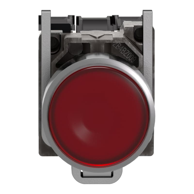 Imagen referencial de la serie: Pulsador luminoso rasante metal SCHNEIDER XB4BW34M5 · rojo Ø22mm 220VAC con LED 1NA+1NC Harmony