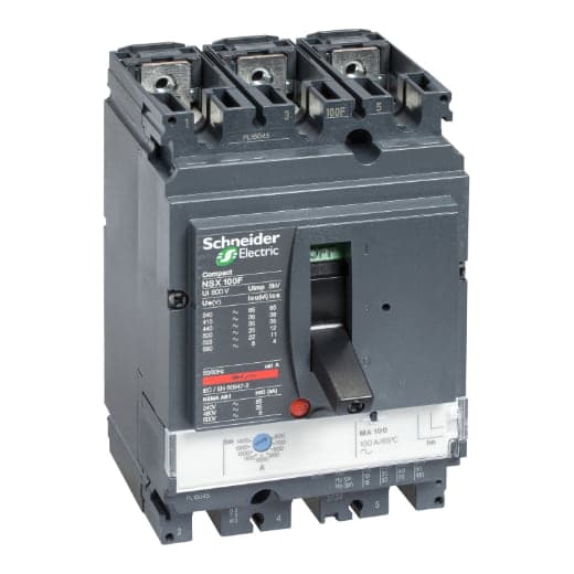 Guardamotor SCHNEIDER LV429760 · 3P 100A 415VAC 70kA Compact nsx