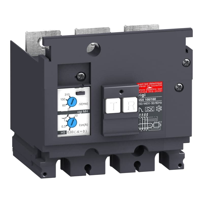 Imagen referencial de la serie: Módulo diferencial vigi mh SCHNEIDER LV431535 · 3P 0.03/10A 200/440V para interruptor aut Nsx100-250