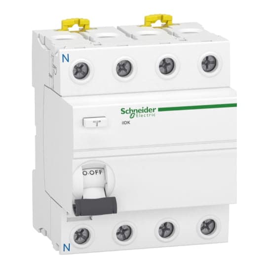 Interruptor diferencial SCHNEIDER A9R50425 · 4P 25A 220-240VAC 30mA tipo AC acti 9 idk