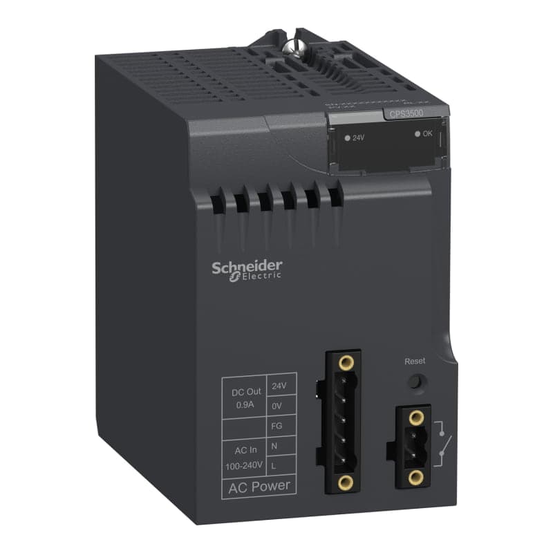 Fuente de alimentación SCHNEIDER BMXCPS3500 · M580/M340, potencia: 36W, entrada: 100-240VAC