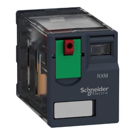 Relé enchufable SCHNEIDER RXM4AB1B7 · 14 pines 24VAC 6A 4Nanc Zelio