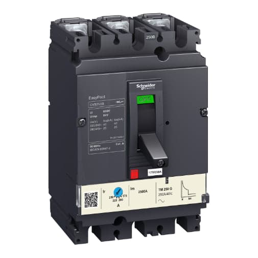 Interruptor de caja moldeada SCHNEIDER LV510306 · 3P regulable 56-80A 20kA 440VAC easypact Cvs100B