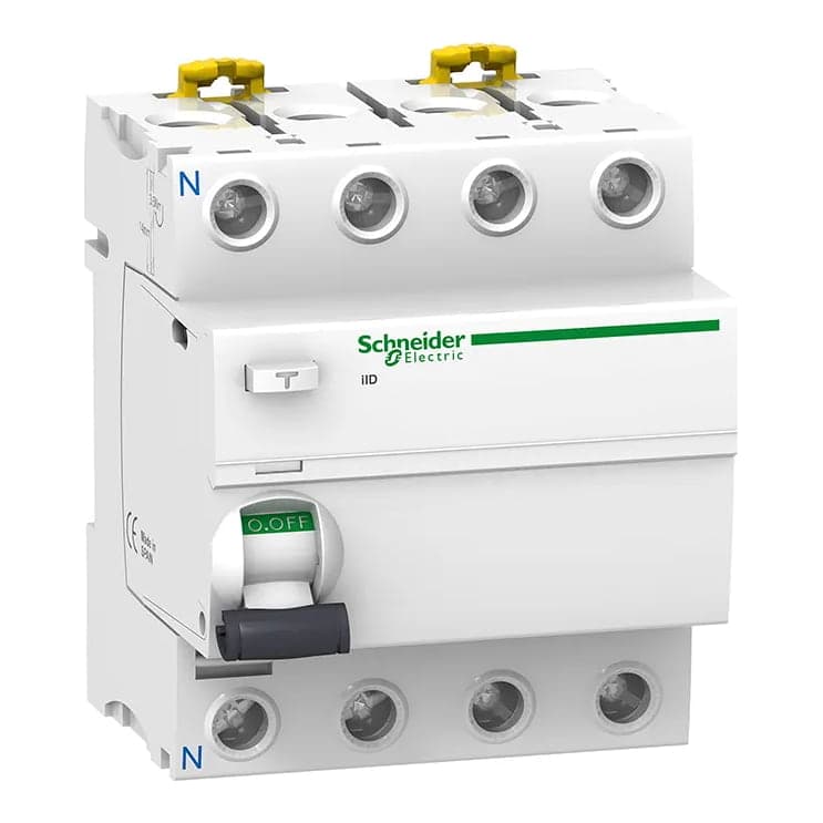 Interruptor diferencial SCHNEIDER A9R35463 · 4P 63A 220-240VAC 300mA tipo A-Si acti 9 ild