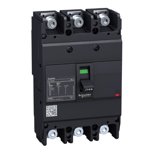 Interruptor de caja moldeada SCHNEIDER EZC250N3125 · 3P fijo 125A 20kA 440VAC easypact
