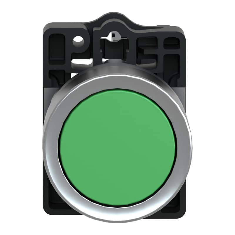 Pulsador rasante plástico SCHNEIDER XA2EA31 · verde 22mm 1NA Harmony easy