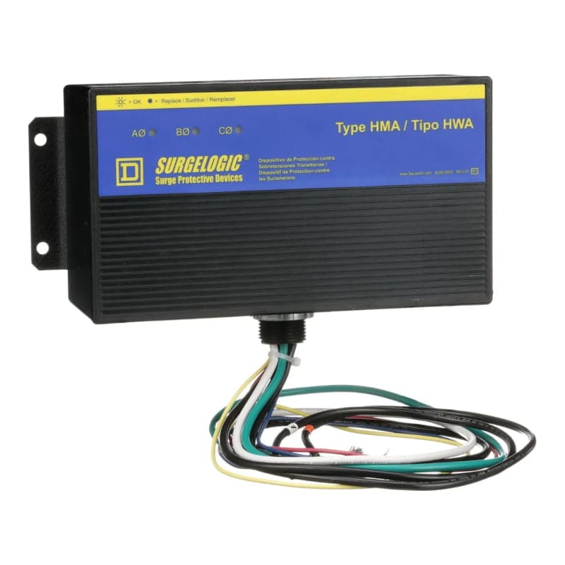 Supresor de sobretensión SCHNEIDER TVS4HWA10X · (DPS),SURGELOGIC, hwa 100kA 480/277VAC estrella 3FASES 4HILOS