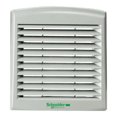 Rejilla con filtro SCHNEIDER NSYCAG92LPF · 92x92mm para armario
