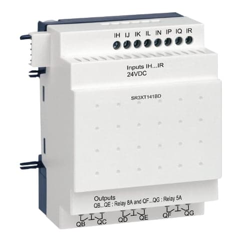 Módulo extension para relé inteligente SCHNEIDER SR3XT141BD · Sr3 Zelio 14 E/S 24VDC