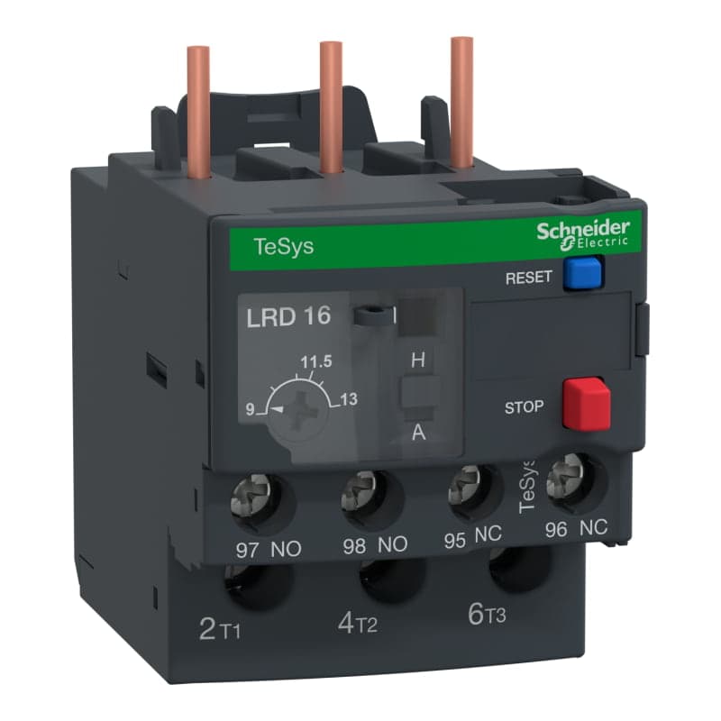 Relé térmico SCHNEIDER LRD16 · 9-13A 1NA+1NC Tesys para contactor 9-32A