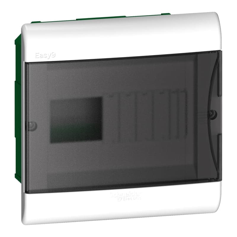 Tablero empotrable plástico SCHNEIDER EZ9E3408 · 8 polos IP40 210X 208X 90mm puerta fume easy