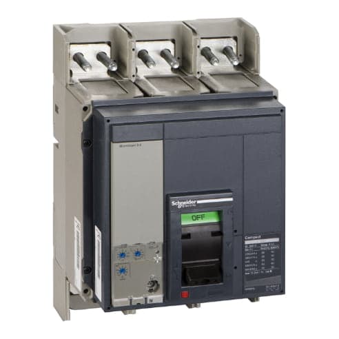 Interruptor de caja moldeada SCHNEIDER 33478 · 3P regul 500-1250A 50kA 440VAC microlog 2.0 Ns1250N