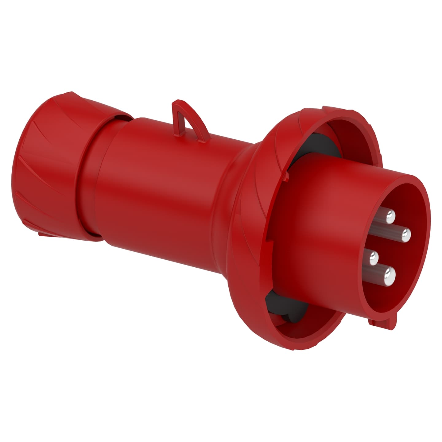 Enchufe industrial aéreo SCHNEIDER PKX32M734 · 3P+T 32A 380/415VAC rojo 6H IP67