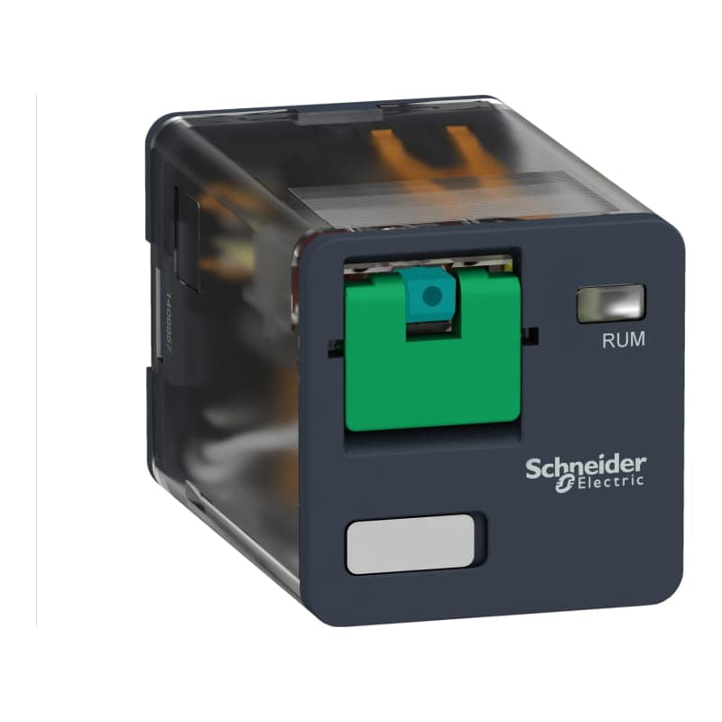 Relé encapsulado rumc SCHNEIDER RUMC31JD · 11 pines, 10A, 12VDC