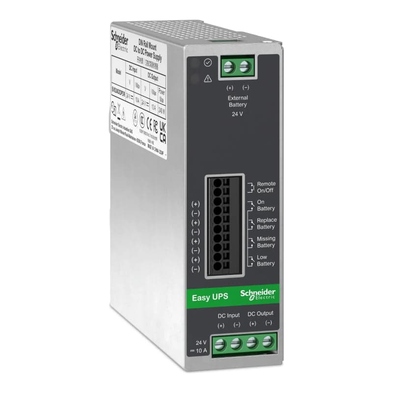 Módulo de control EASY UPS SCHNEIDER BVS480XDPDR · 24VDC, 20A, riel DIN